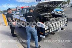 Oficiales de Frontera brindan apoyo a adulto mayor sin combustible