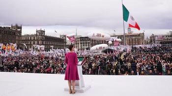 Claudia Sheinbaum celebra en Zócalo la continuidad del gobierno de AMLO