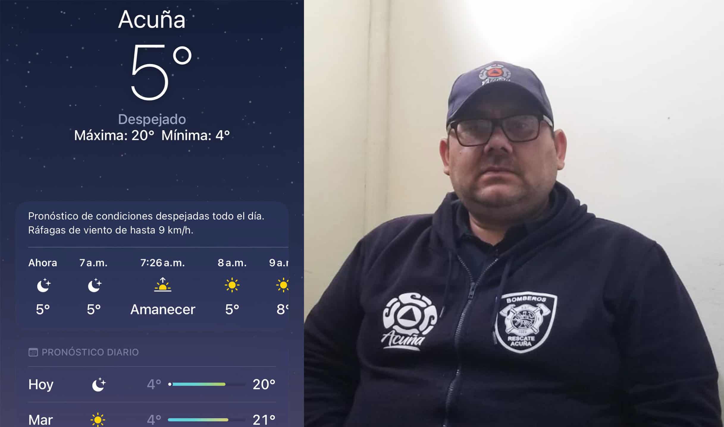Arranca la semana con temperaturas gélidas en Acuña; alertan por más frentes fríos