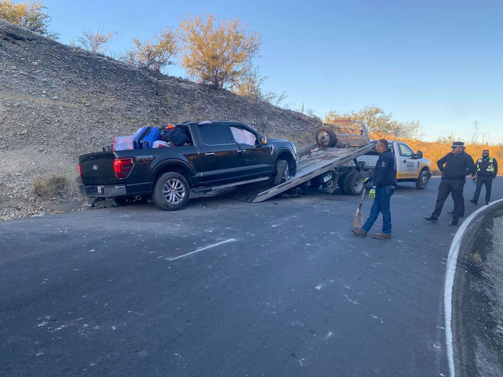 María Isabel y su familia resultan heridos en accidente en Sabinas