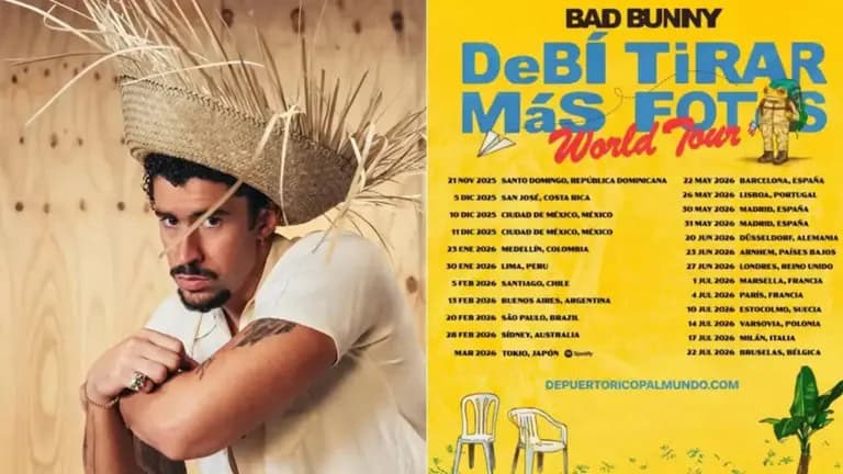 Bad Bunny comienza su gira en México con 8 fechas en CDMX