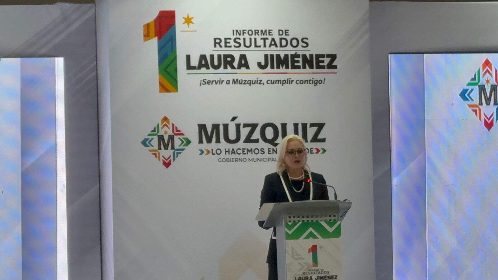 Laura Jiménez rinde su Primer Informe de Resultados en Múzquiz