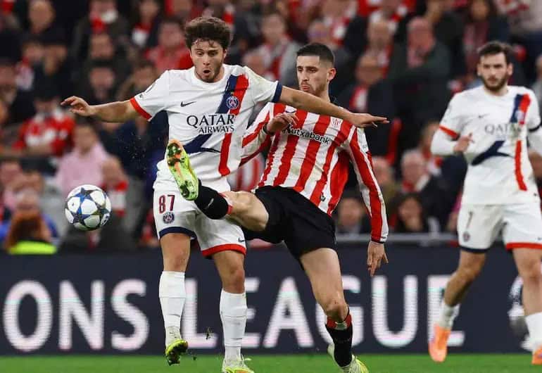 Athletic Club y PSG empatan sin goles en San Mamés