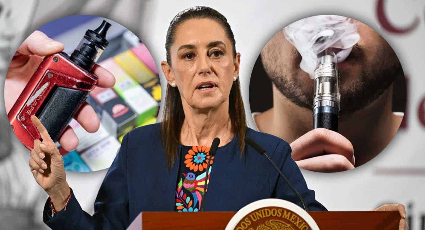 Gobierno federal frena venta de vapeadores: Claudia Sheinbaum