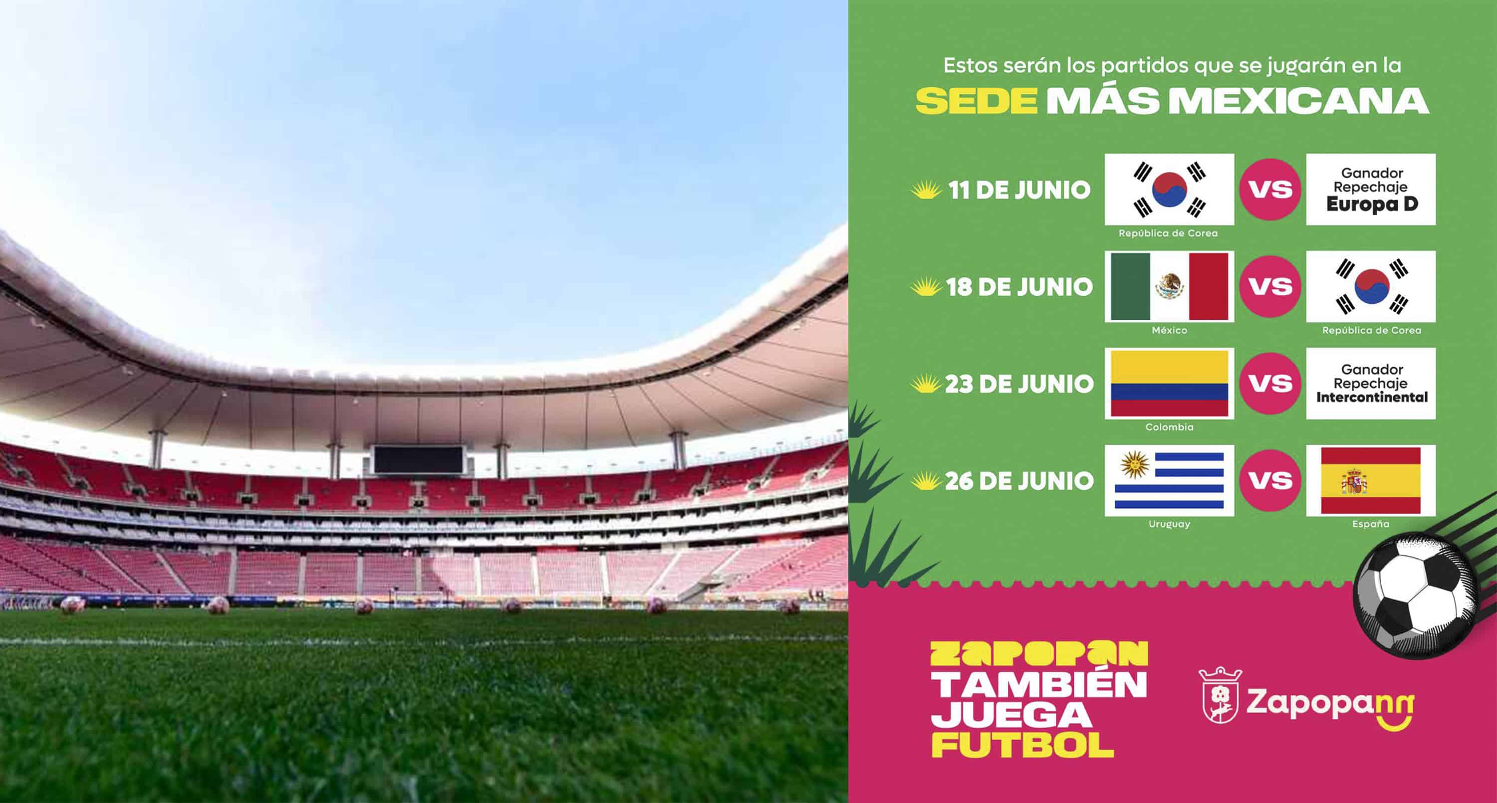Guía completa de juegos del Mundial 2026 en Guadalajara: calendario y equipos