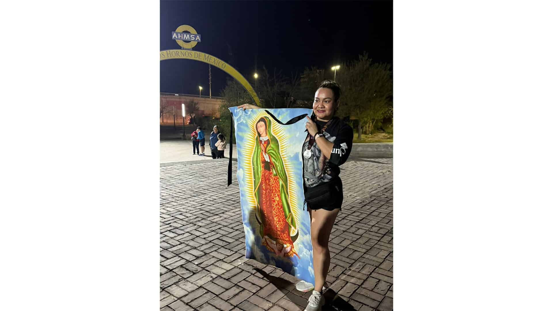 Brenda Ballesteros corre en Monclova para agradecer a la Virgen de Guadalupe