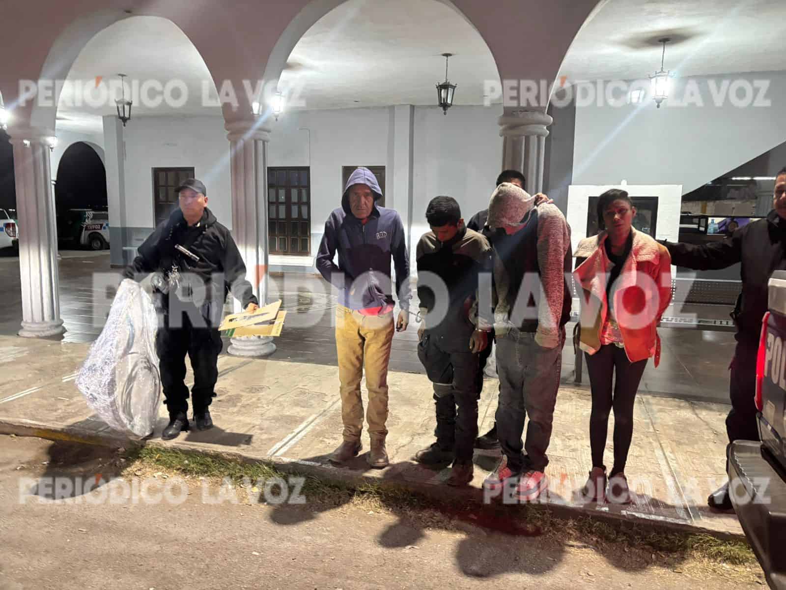 Cuatro detenidos por robo de cableado Telmex en Frontera