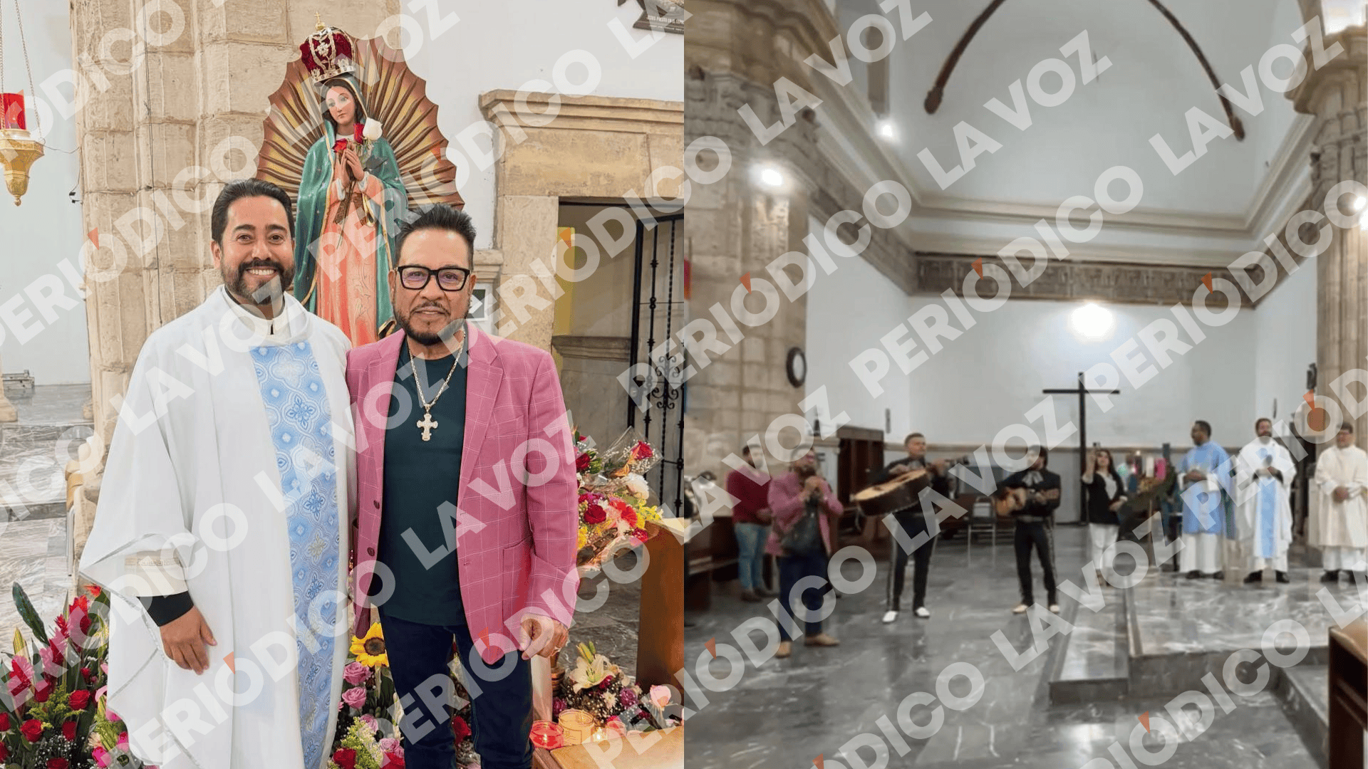 Polo Urías sorprende a fieles al cantar Las Mañanitas a la Virgen de Guadalupe en Monclova
