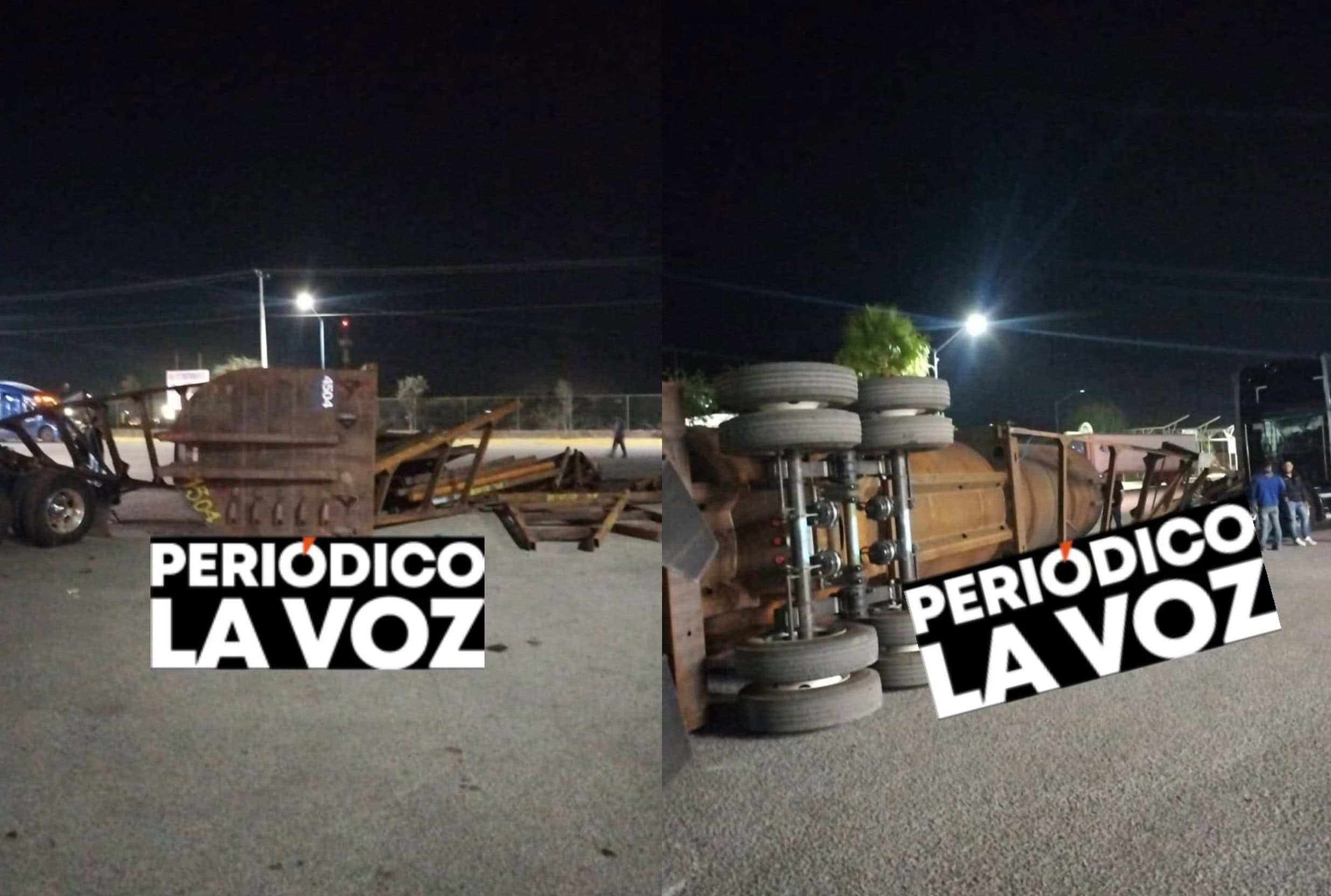 Maromea trailer cargado de tubería en Castaños