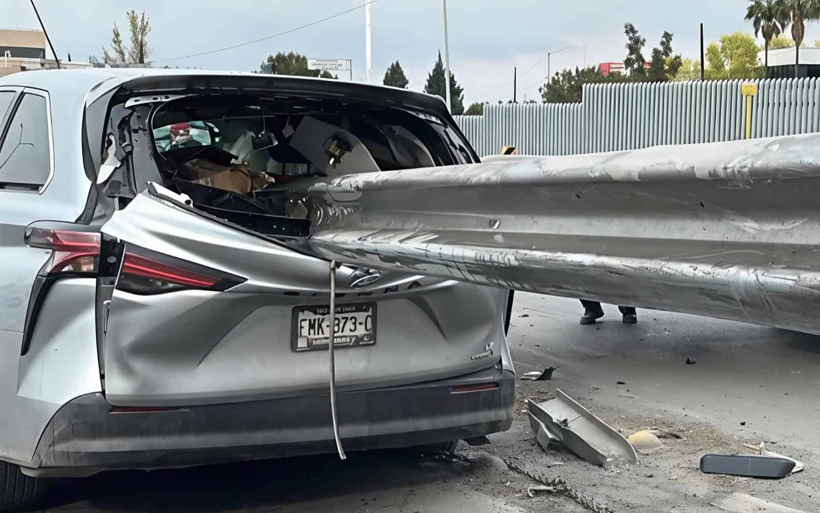 Brenda Talamas sufre aparatoso accidente en Saltillo