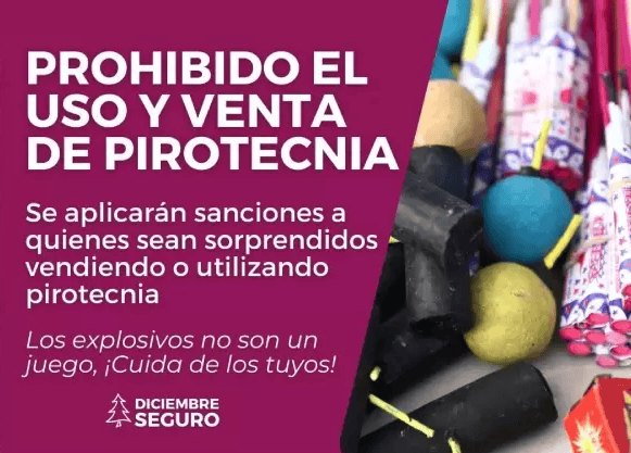 Secretar&iacute;a de Gobierno de Coahuila proh&iacute;be pirotecnia en fiestas decembrinas