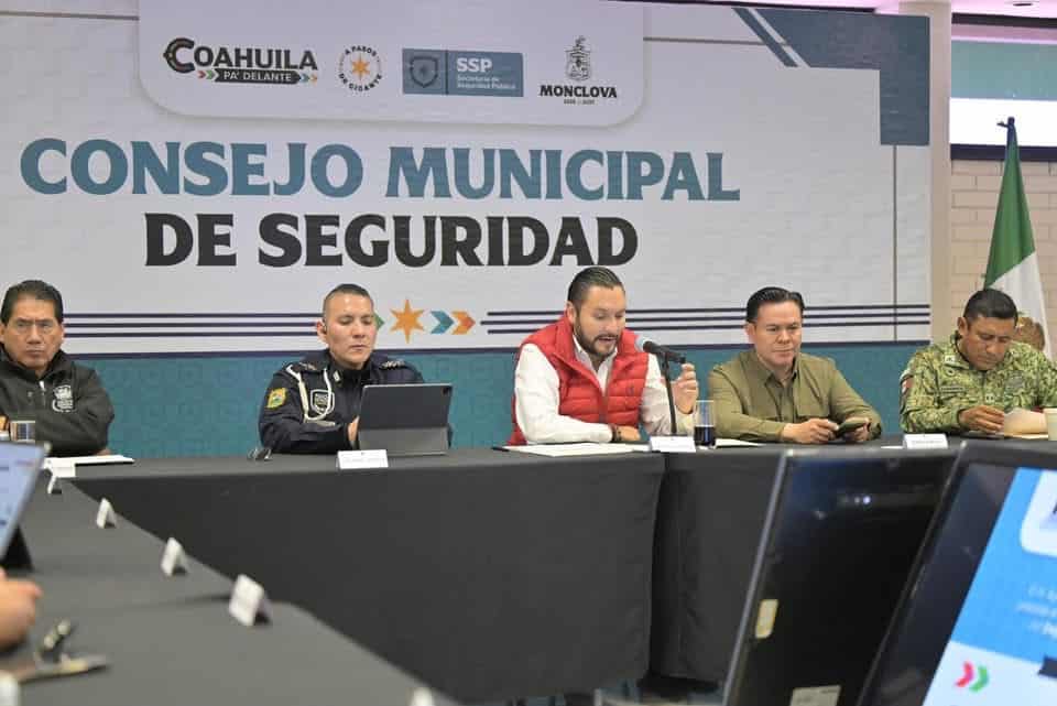 Carlos Villarreal encabeza Consejo de Seguridad Municipal en Monclova