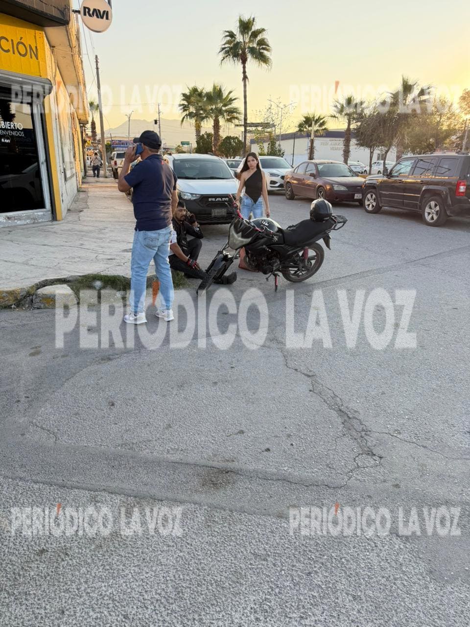 Motociclista de Rappi resulta lesionado en accidente en Monclova