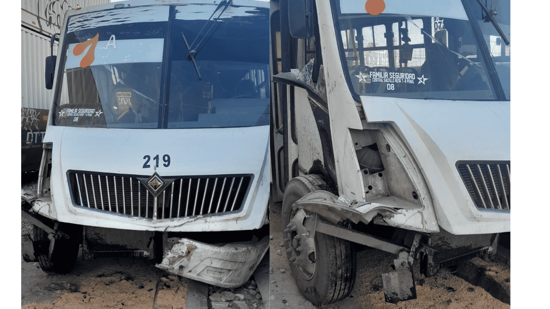 Nueve lesionados tras choque entre cami&oacute;n y tren en Saltillo