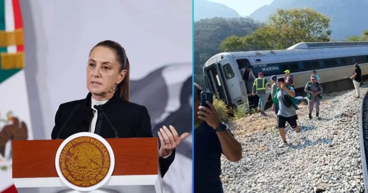 Claudia Sheinbaum ofrece apoyo a v&iacute;ctimas del descarrilamiento en Oaxaca