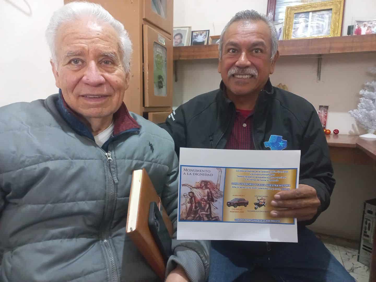 Rifa en Nueva Rosita busca fondos para monumento a caravaneros