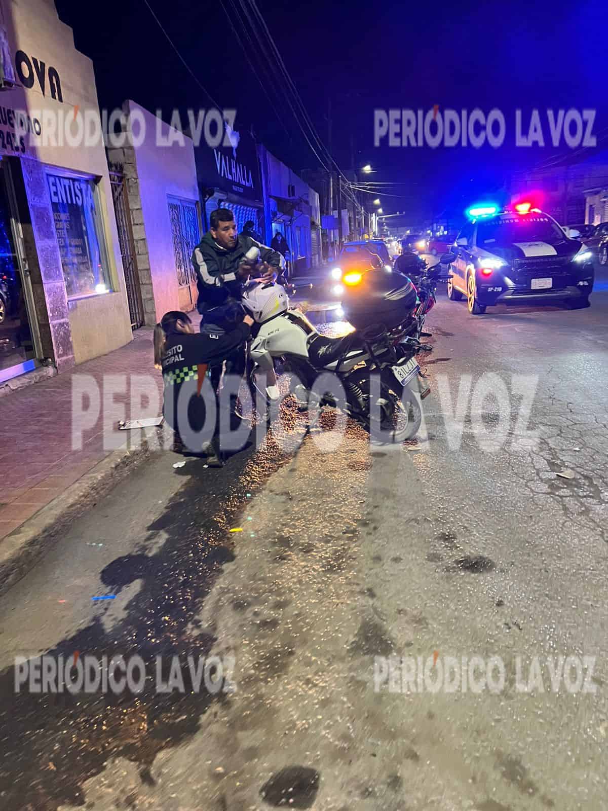 Choque en Zona Centro de Monclova deja a hombre herido