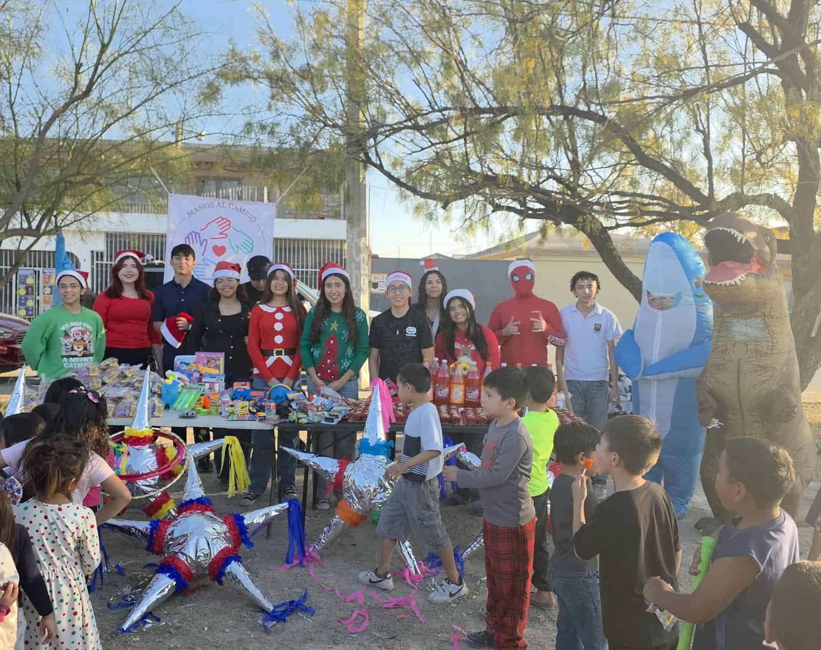 Manos Al Cambio organiza posada infantil en San Juan de Sabinas