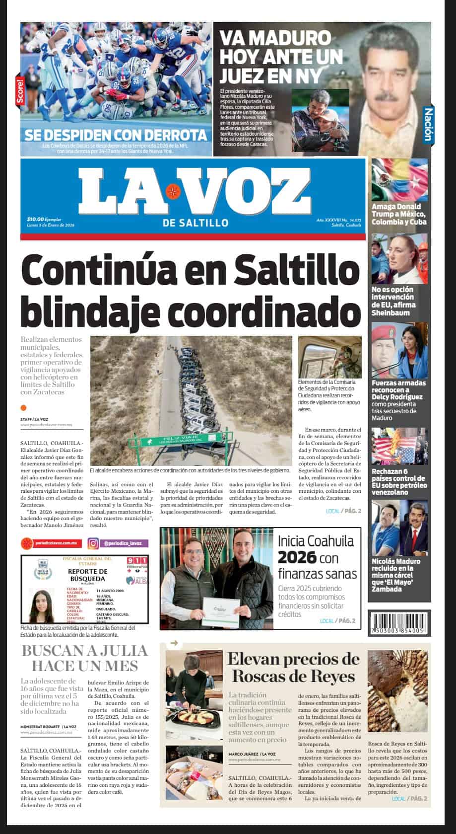 Portada Saltillo