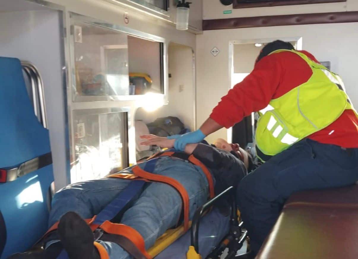 Accidente en Ramos Arizpe: atropellado y en estado delicado