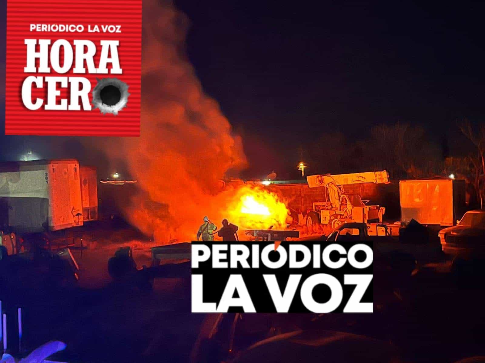 Incendio consume cami&oacute;n con transformador en predio de la Libertad Oriente