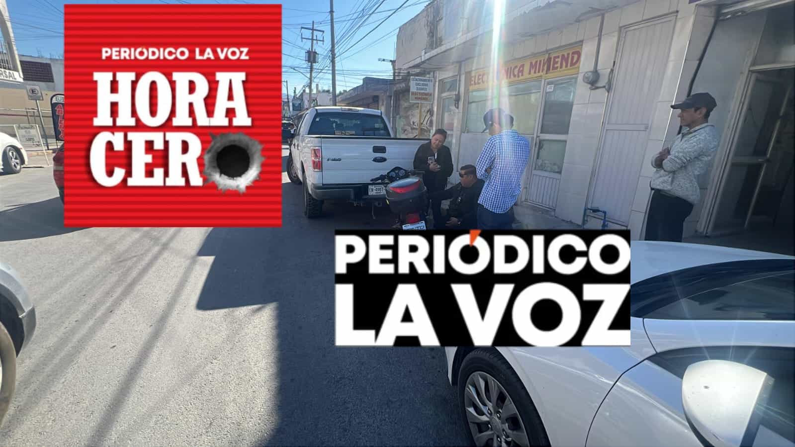 Le pega a moto al estacionarse en el centro de Monclova 