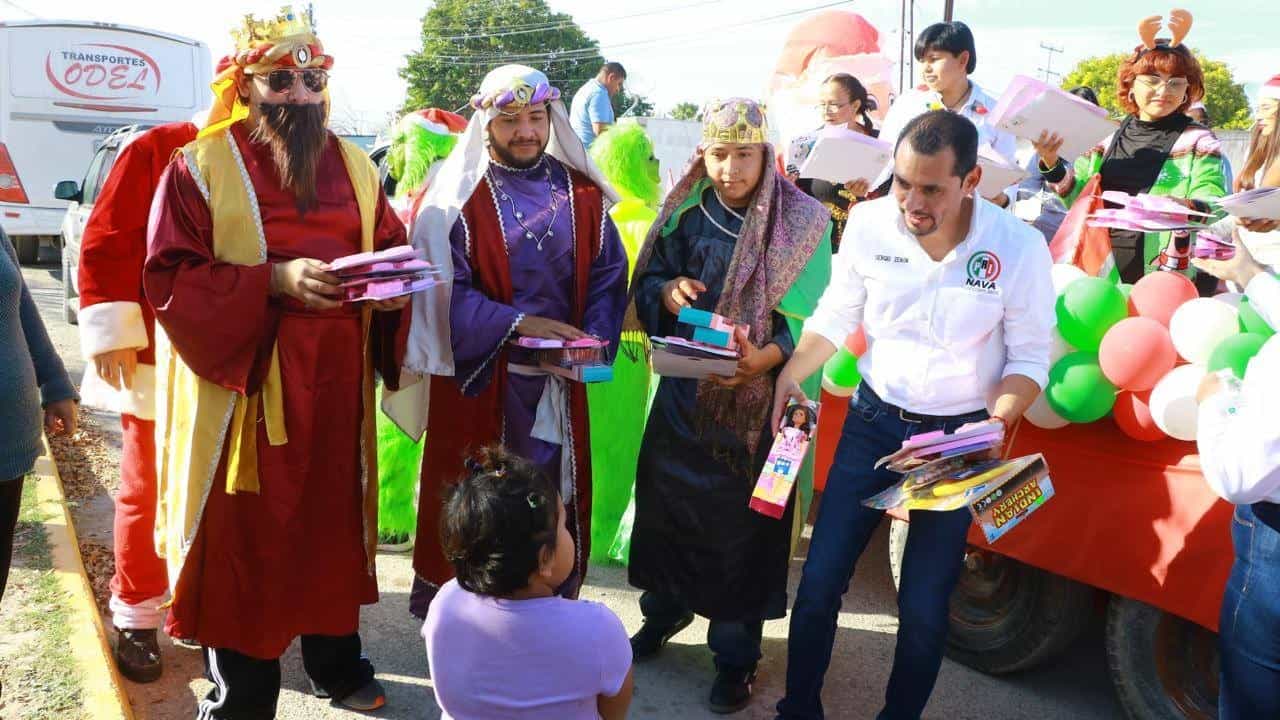 Juguet&oacute;n PRI Nava 2025 entrega juguetes a ni&ntilde;os del municipio