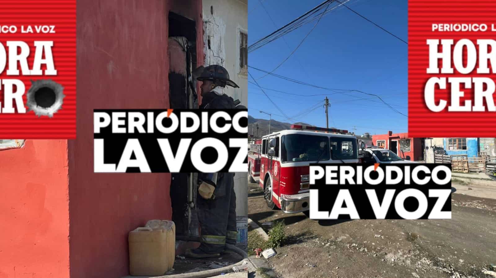 Por corto circuito  Fuego arrasa con vivienda