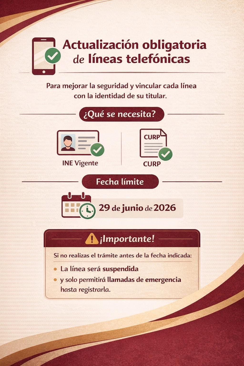 Arranca registro obligatorio de l&iacute;neas telef&oacute;nicas en Coahuila