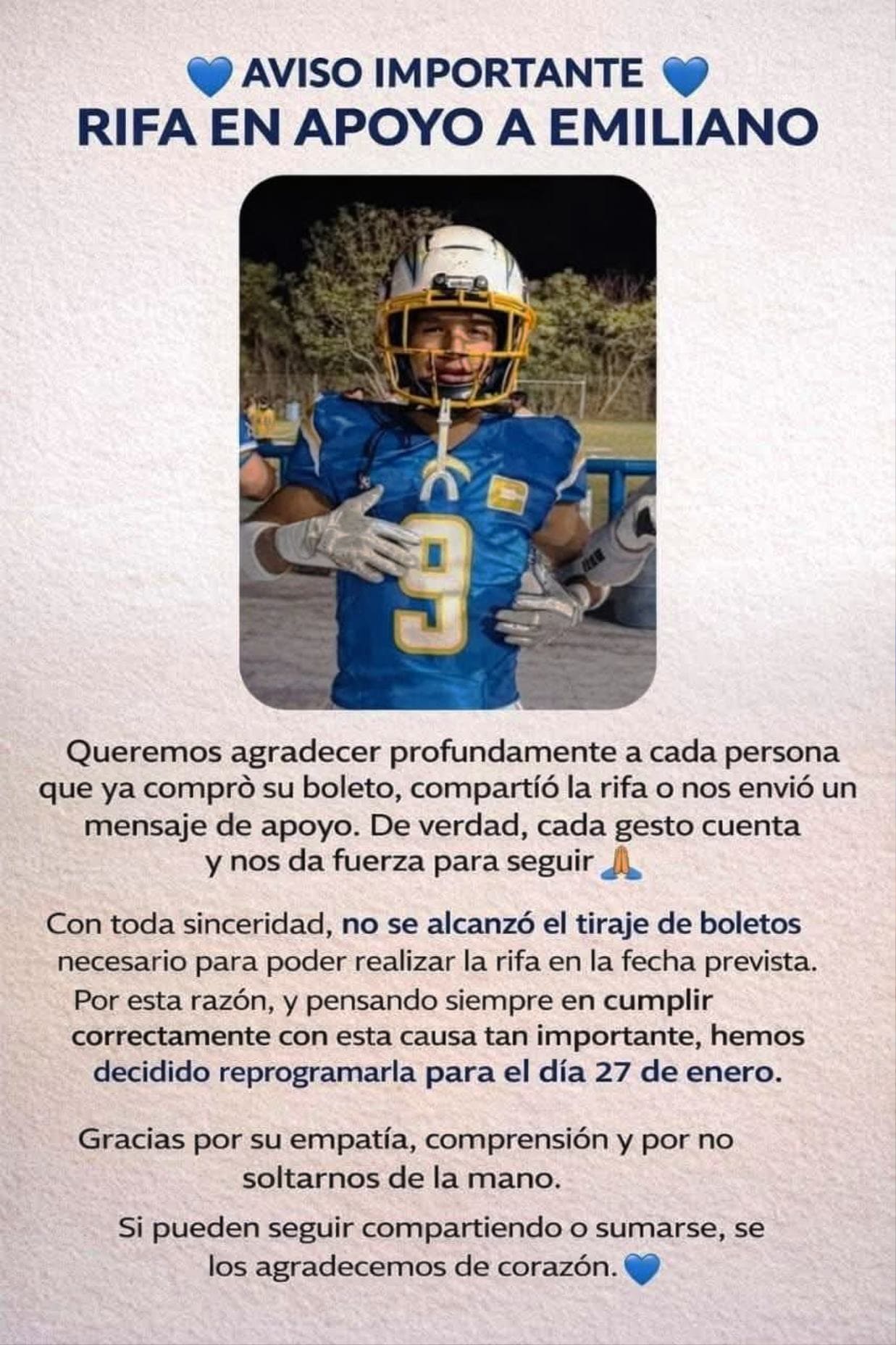 Comunidad se une para apoyar a Emiliano Aldaco en Saltillo