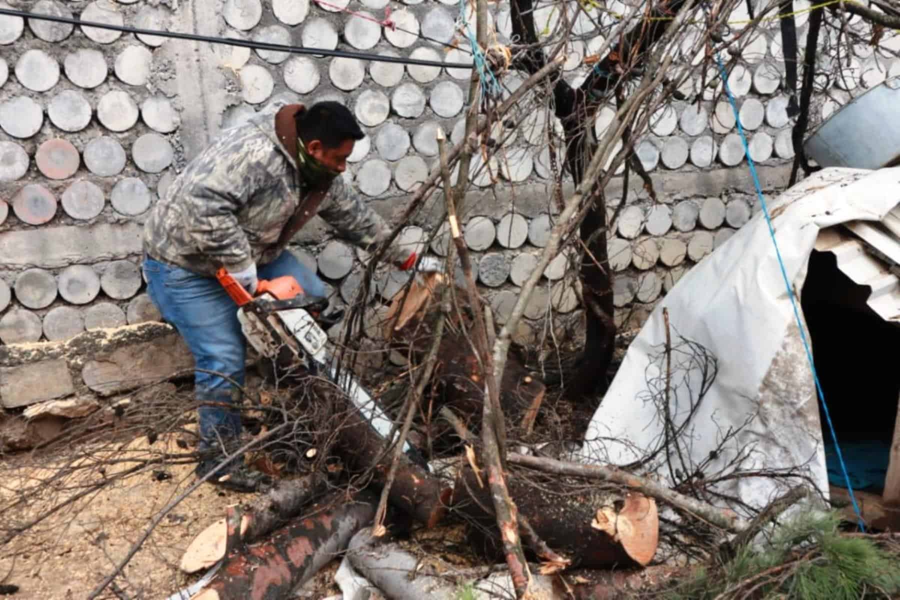 Acciones de limpieza en cauces de arroyos para prevenir inundaciones en Saltillo