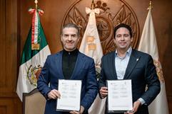 Alcaldes de Saltillo y Monterrey firman convenio para fortalecer colaboración