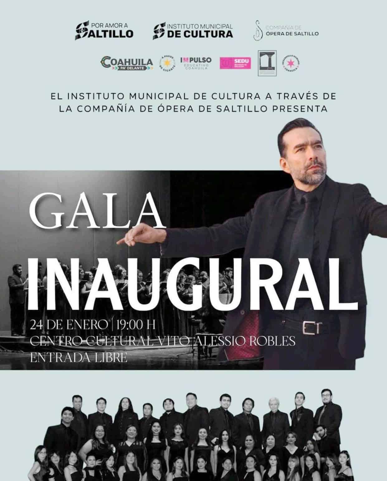 Instituto Municipal de Cultura invita a Gala Inaugural en Saltillo