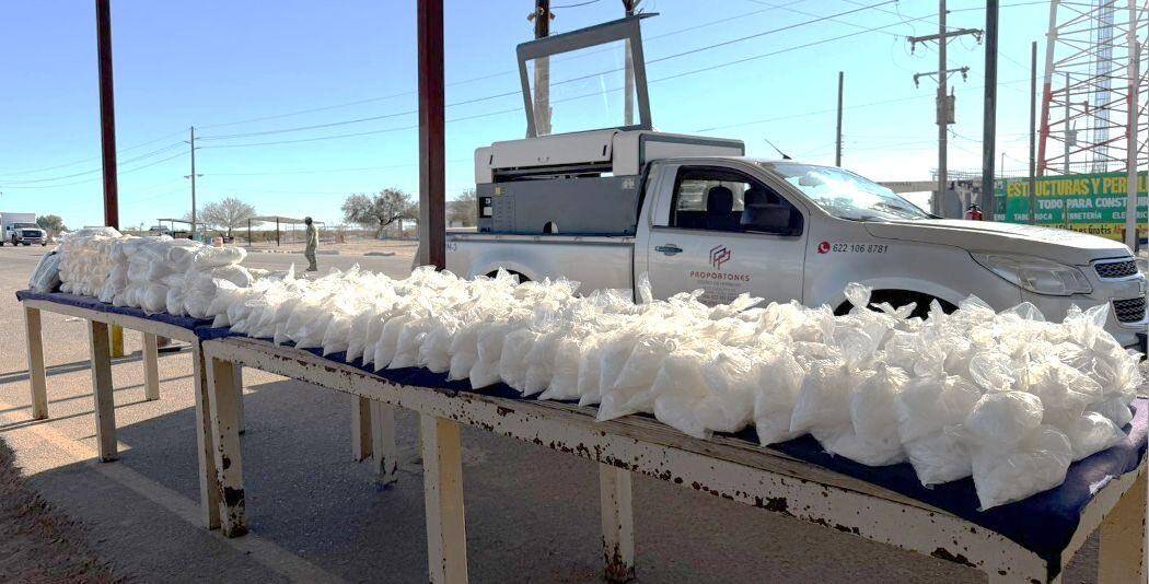 Aseguran m&aacute;s de 200 kilos de metanfetamina en Sonora