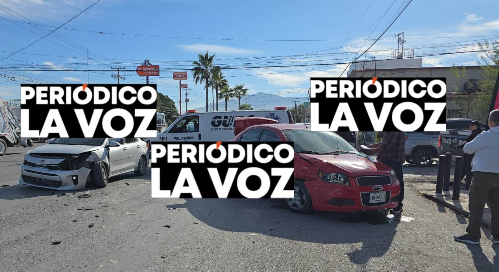 Conductor provoca accidente vial en bulevar Benito Ju&aacute;rez de Monclova