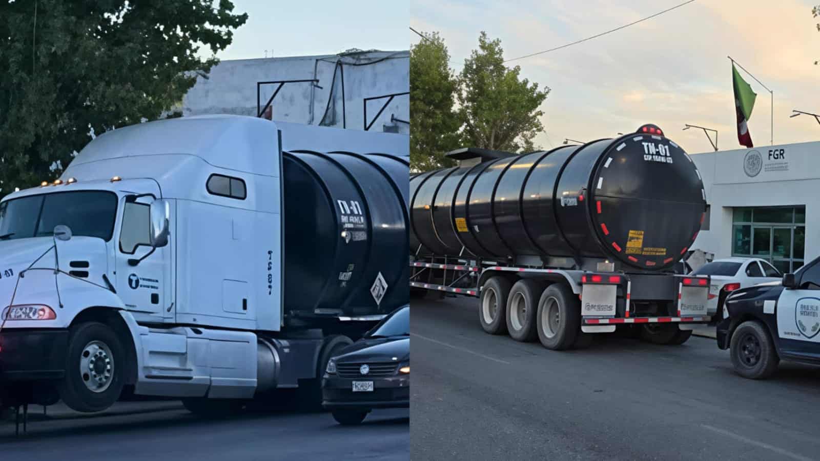 Aseguran pipa con 55 mil litros de di&eacute;sel de procedencia ilegal en la Saltillo-Torreon