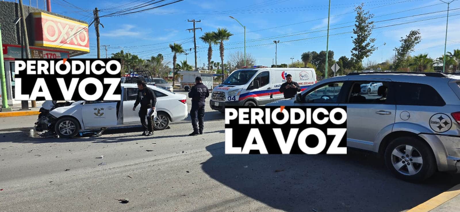 Empleado de Tecnoval provoca fuerte choque en Frontera; madre e hija resultan lesionadas