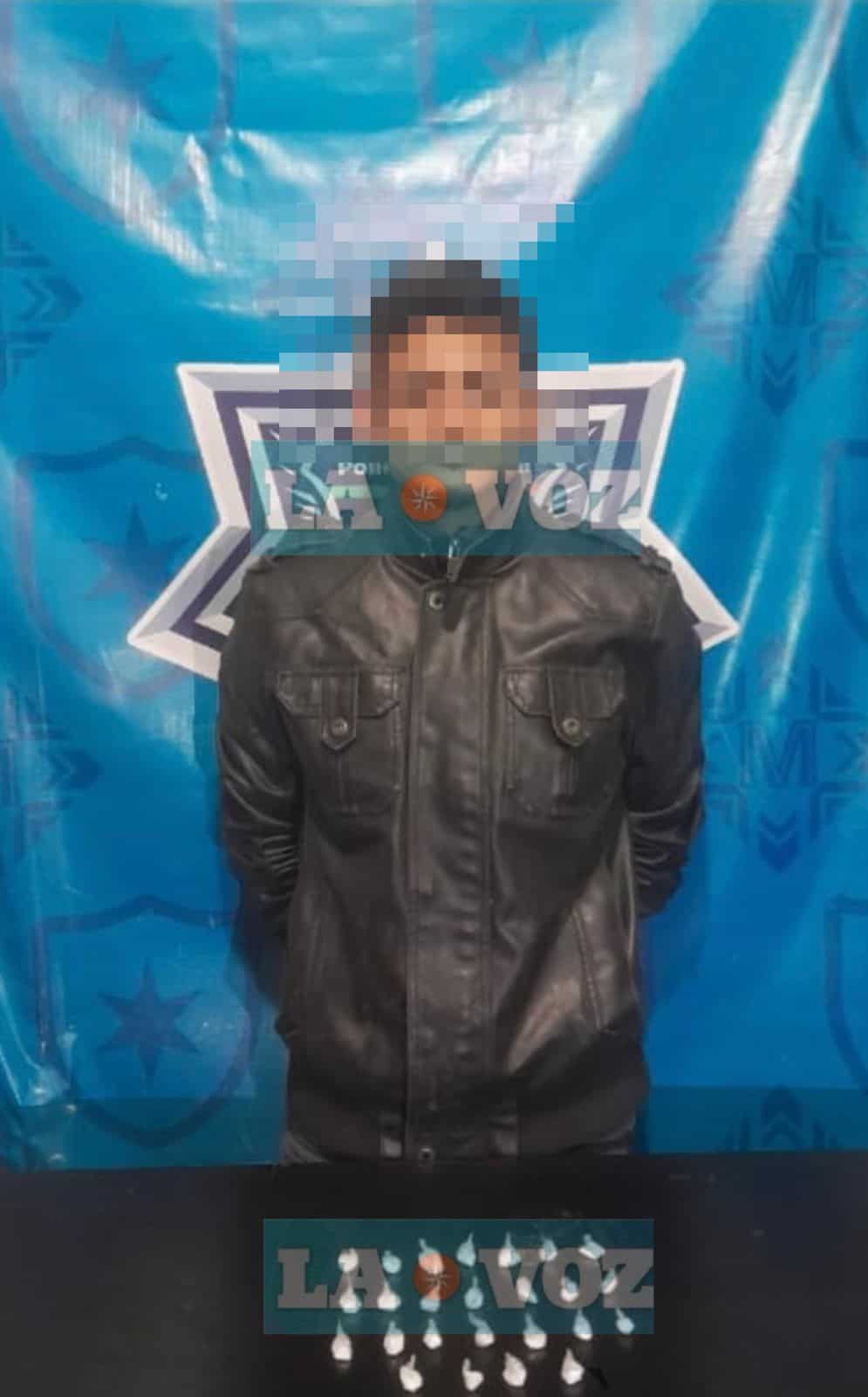 Detienen a joven muzquense con sustancias ilicitas