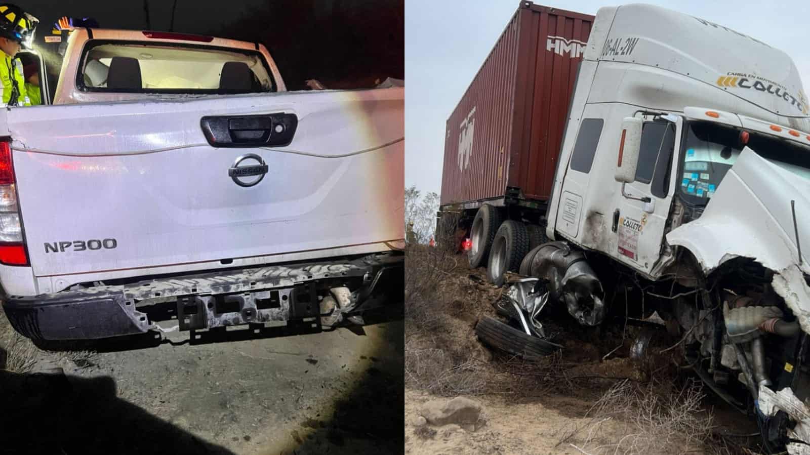 Fatal accidente carretero deja un fallecido y un lesionado prensado