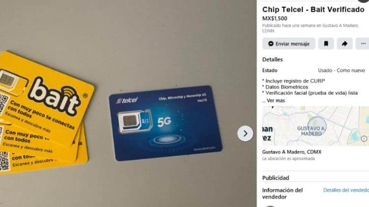 Chips de celulares ya registrados se venden en redes sociales