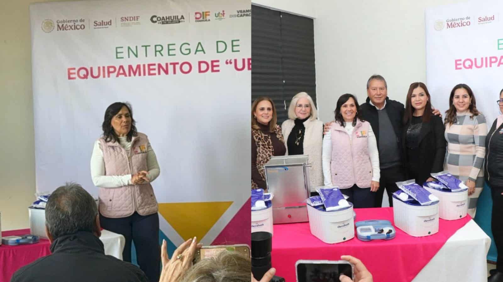 Entrega DIF Coahuila equipamiento a UBR&acute;S en la Regi&oacute;n Carbon&iacute;fera