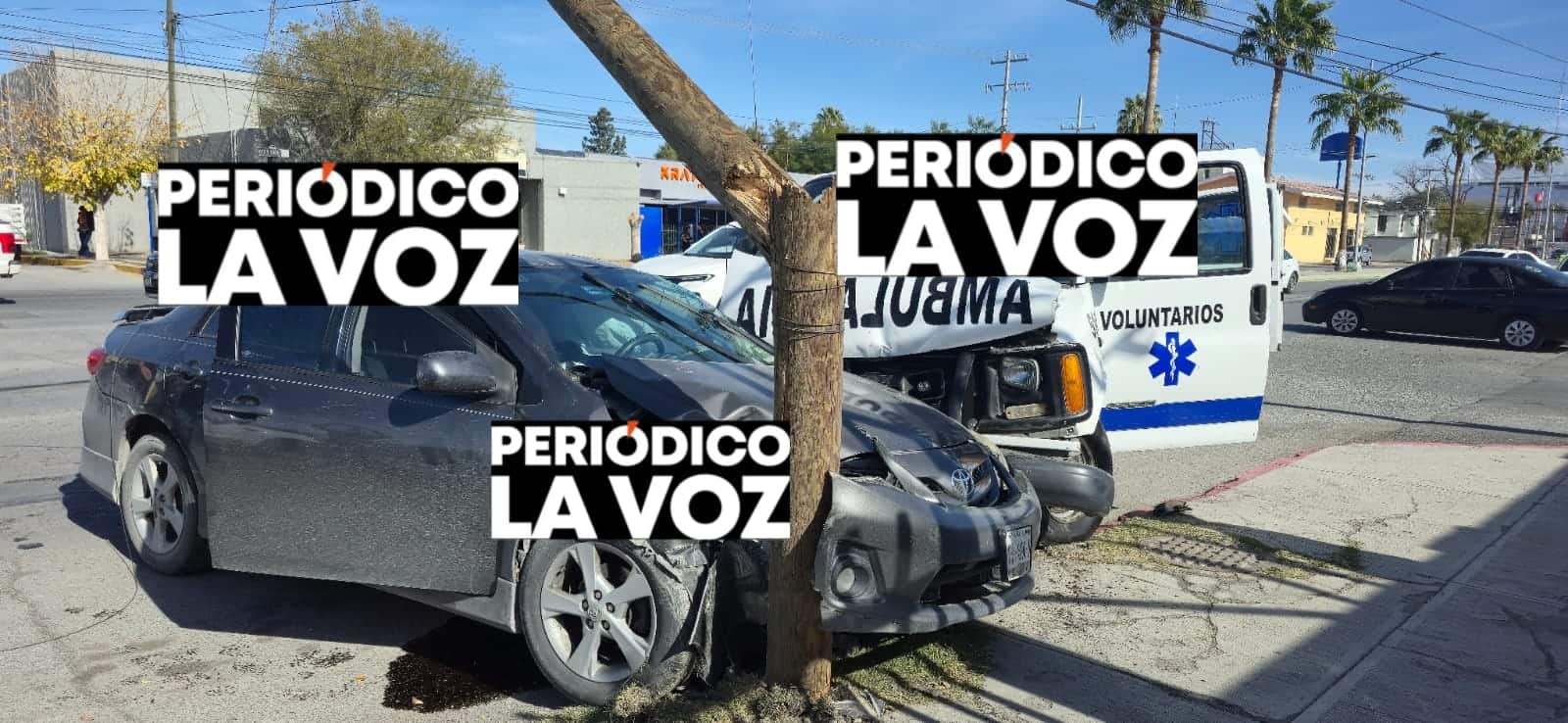 Desgracia ambulancia frente a FIME