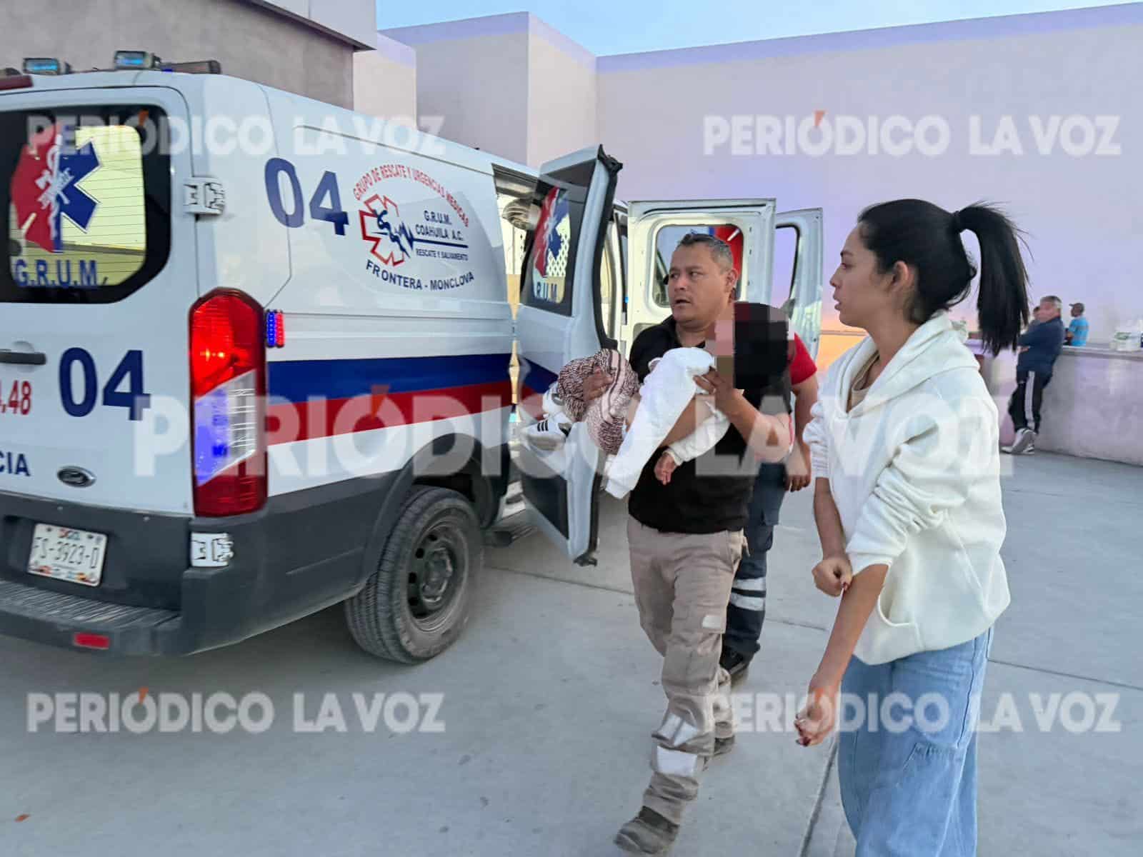 Franco N, menor de Frontera, sufre ca&iacute;da y es atendido por param&eacute;dicos