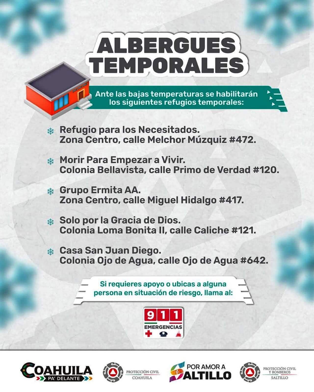 Descenso significativo de temperaturas en Saltillo por frente fr&iacute;o n&uacute;mero 30