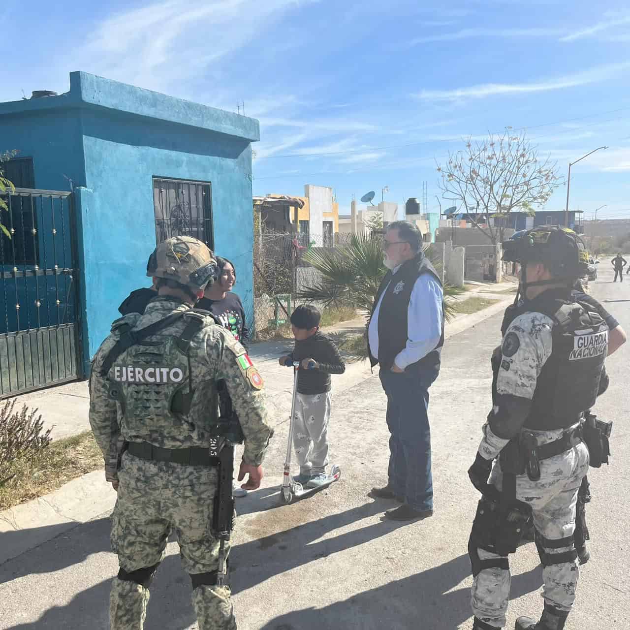 Refuerzan seguridad con operativo barrido en colonias de Ciudad Acu&ntilde;a