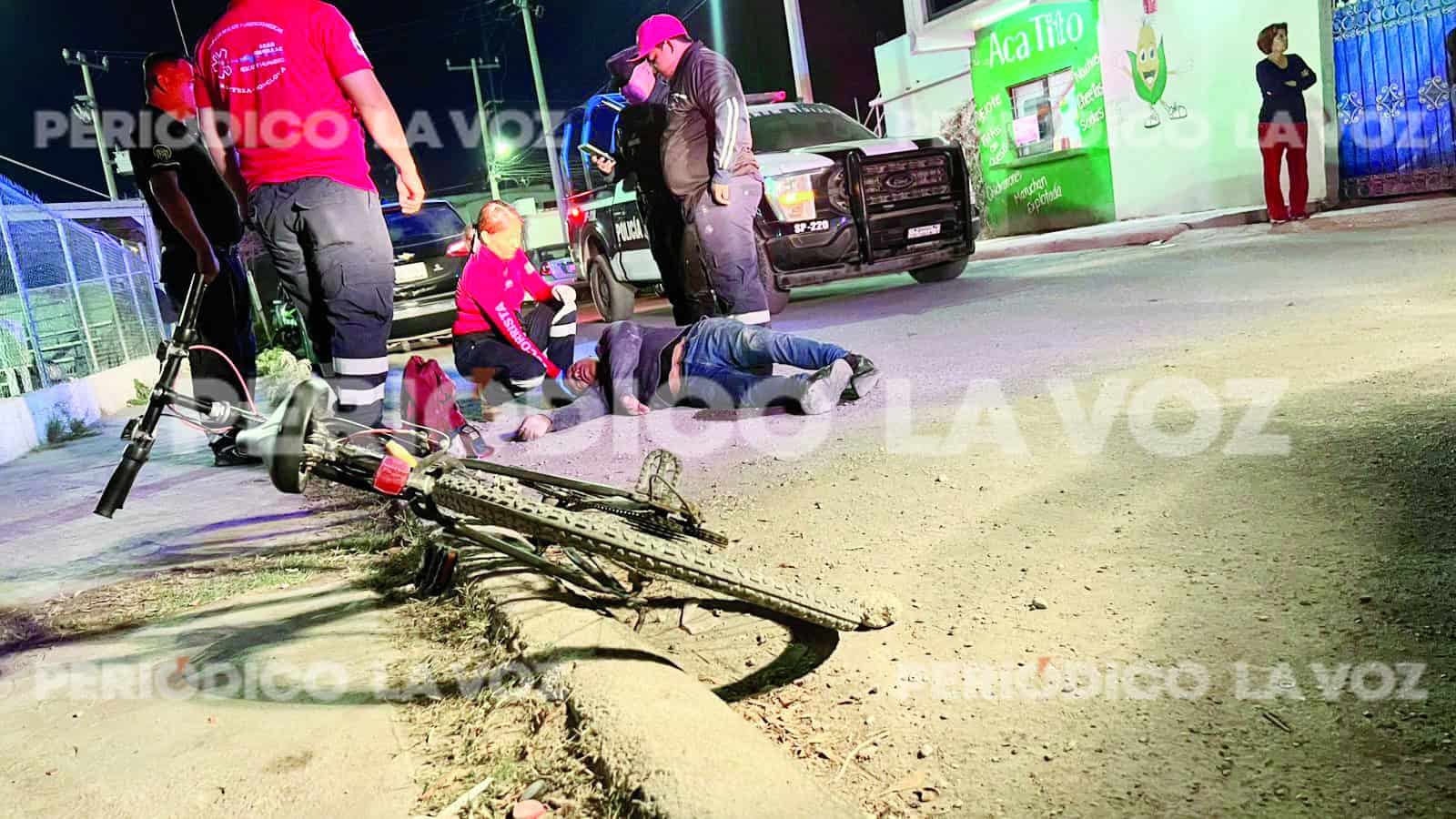 Hombre cae en la colonia Las Flores