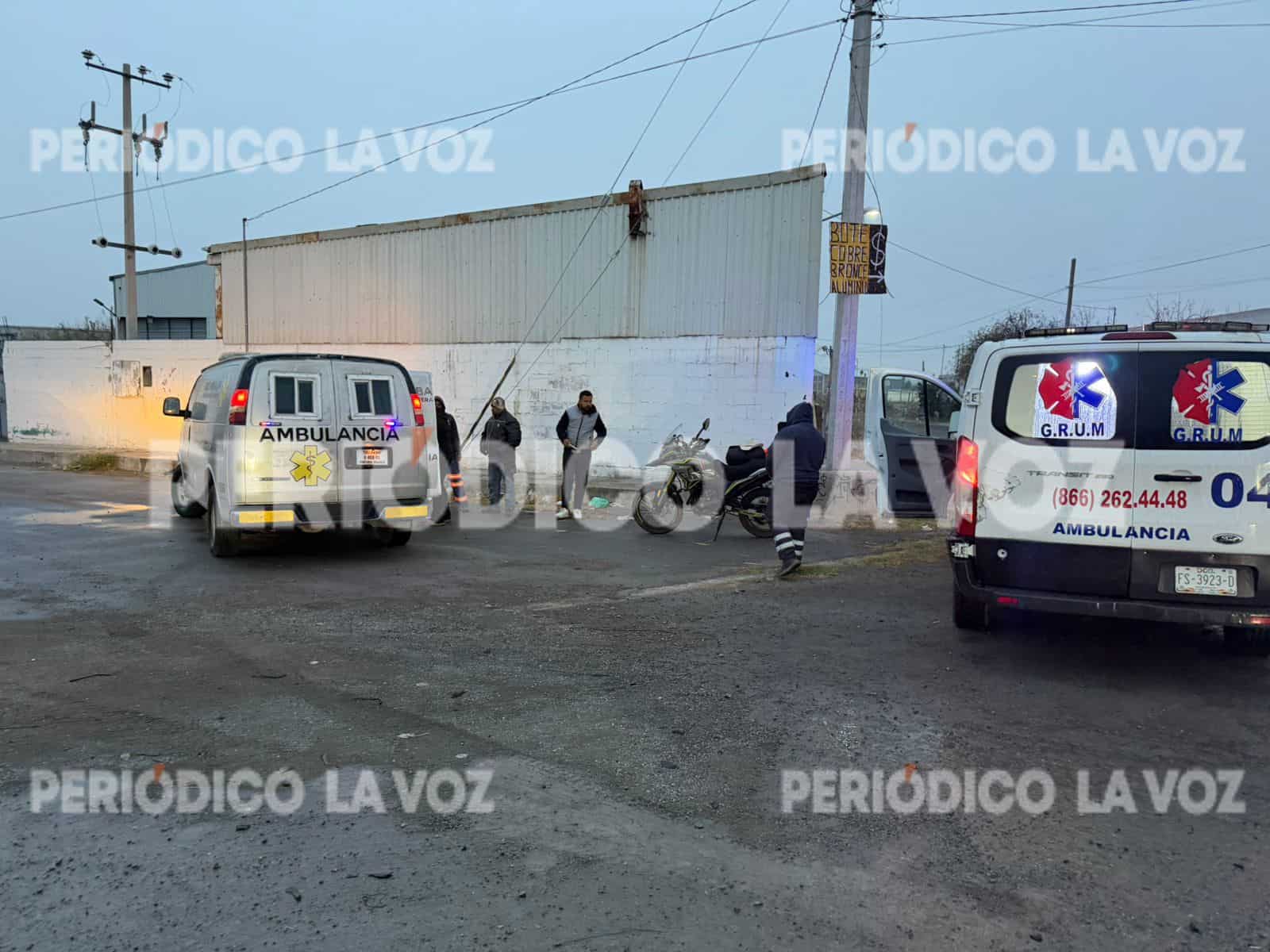 Accidente en Frontera: motociclistas heridos tras derrapar en el Libramiento Carlos Salinas