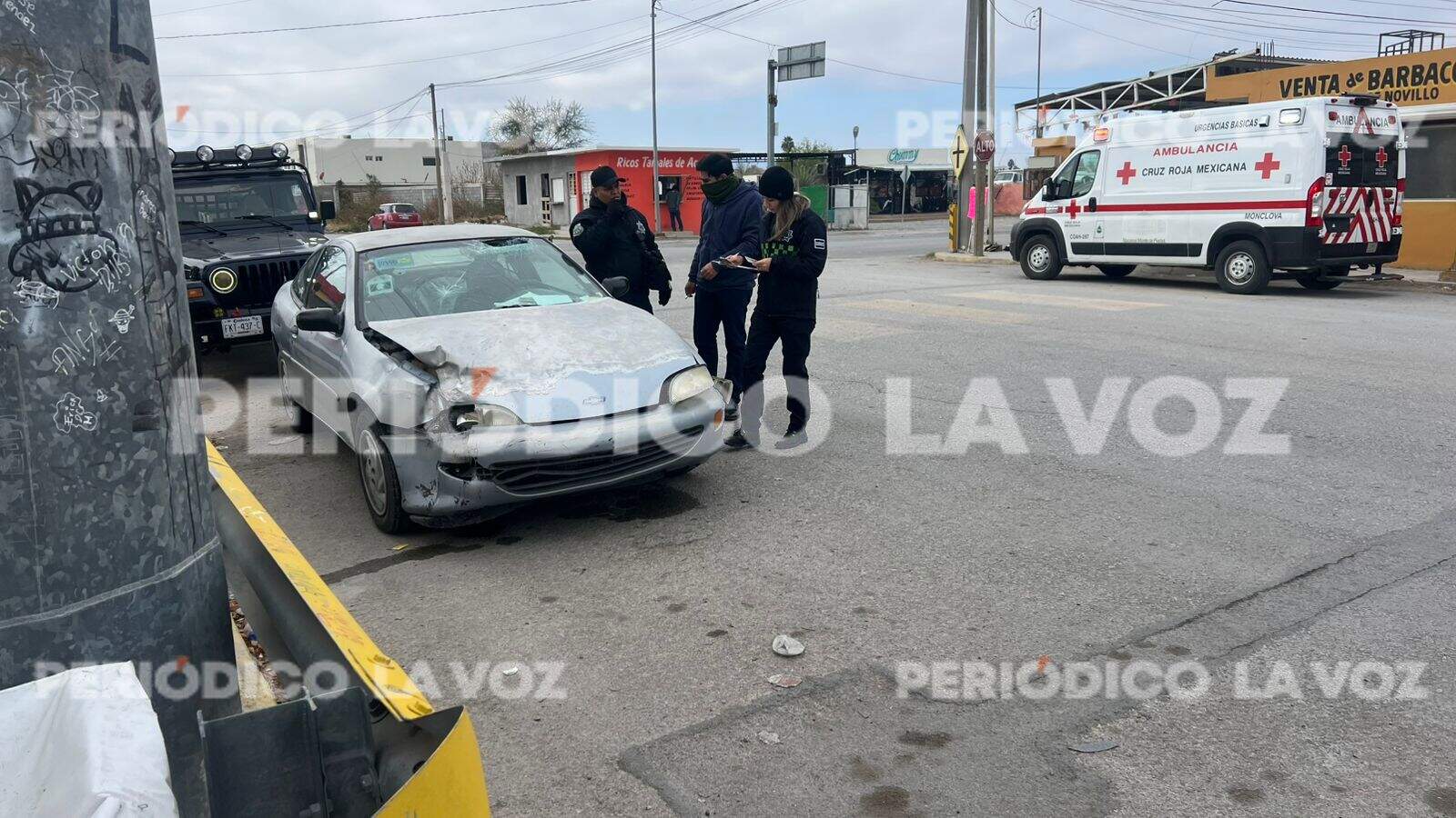 Motociclista resulta herido en accidente vial: Monclova