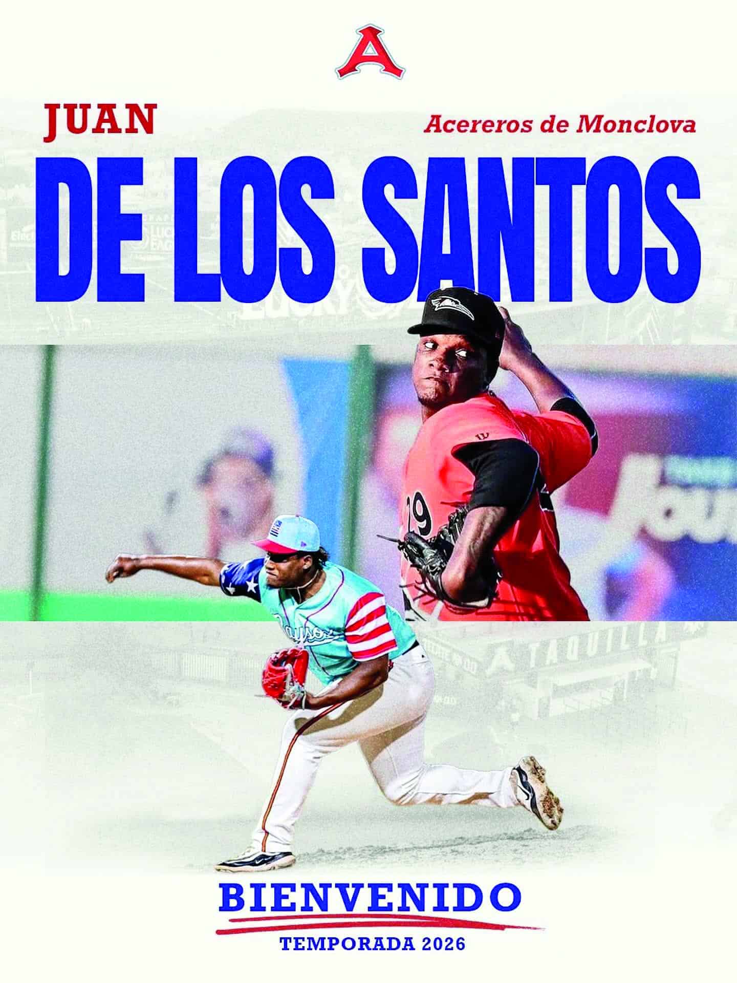 Juan de los Santos se une a Acereros Monclova para la temporada 2026