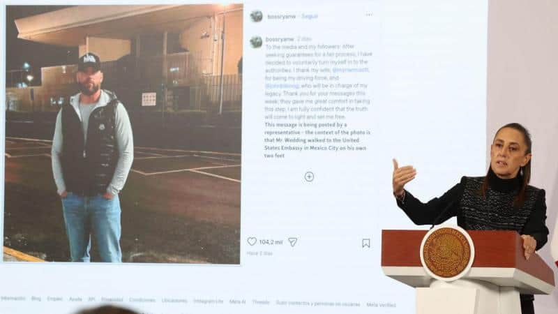 Sheinbaum defiende entrega voluntaria de Ryan Wedding en M&eacute;xico